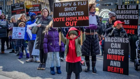 Getty Images Anti-Vax protest