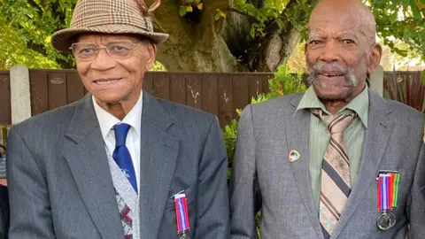 Ralph Ottey, 98, and Orford Gardner, 96