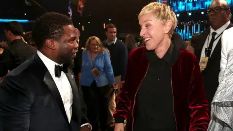 Getty Images Kevin Hart and Ellen DeGeneres