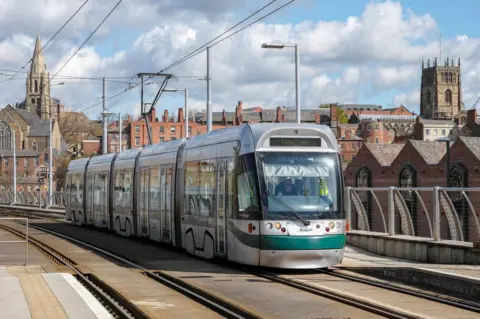 Getty Images Tram in Nottingham