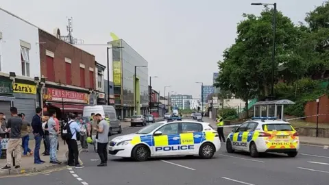 BBC Police at the scene