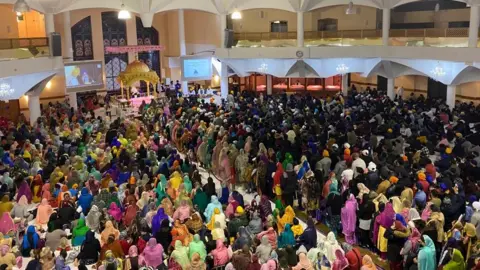 Gurdwara Sri Guru Singh Sabha Southall in Southall during Diwali