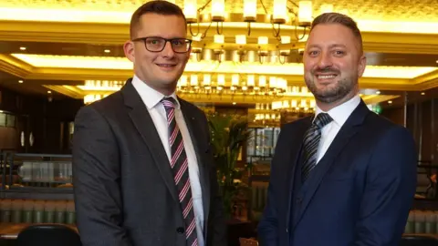 Graham Usher Graham Usher (right) and partner Matt Rose (left)