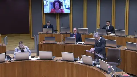 BBC Hybrid Senedd meeting