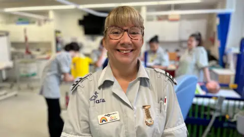 Shaun Whitmore/BBC Sara Dennis