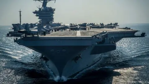 AFP The US aircraft carrier USS Carl Vinson. File photo