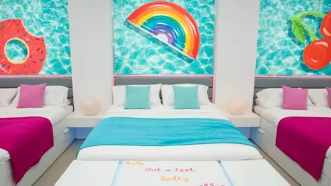 ITV/Shutterstock Picture of the Love Island villa bedroom