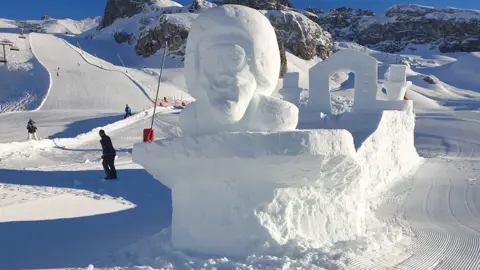 Justin Scott / Martin Sharp Eddie the Eagle sculpture