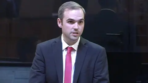 BBC Steffan Lewis speaking in the Senedd