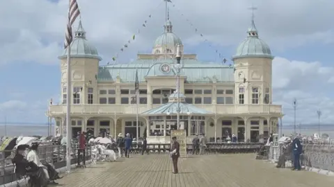 The Grand Pier The Grand Pier first opened in 1904 before being destroyed by fire in 1930.