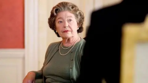 BBC Rosemary Leach as the Queen in "Margaret", a BBC drama about Margaret Thatcher