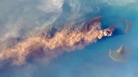 EPA Anak Krakatau volcano. Photo: September 2018