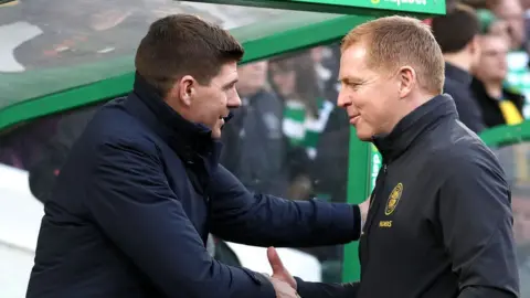Getty Images Steven Gerrard and Neil Lennon