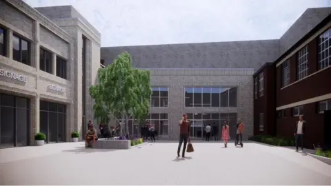 FWP Ltd. an artist's impression of proposed courtyard