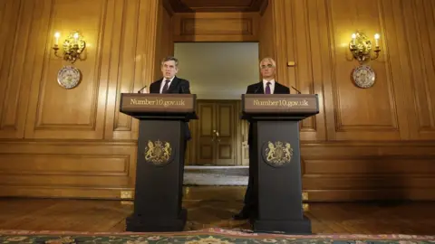 AFP/Getty Gordon Brown and Alistair Darling in 2008