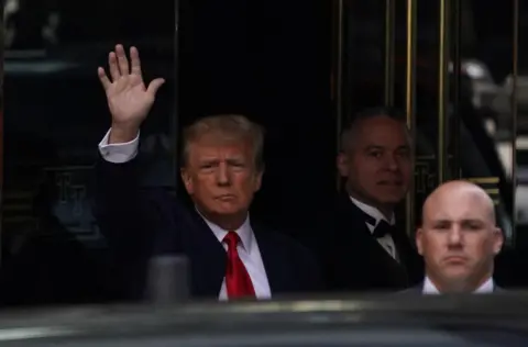 Reuters Donald Trump leaves Trump Tower