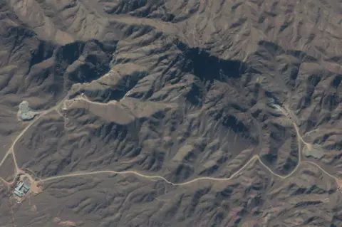 Maxar Technologies via Getty Images Satellite photograph showing activity at Iran's Natanz nuclear facility (January 2021)