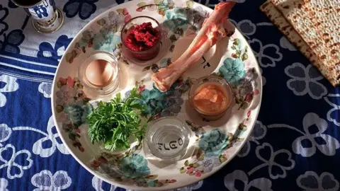 Getty Images A traditional Seder plate