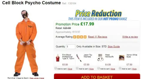 Cell block psycho costume