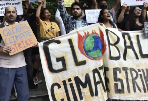 Getty Images Indian youth has been participating in global climate strikes