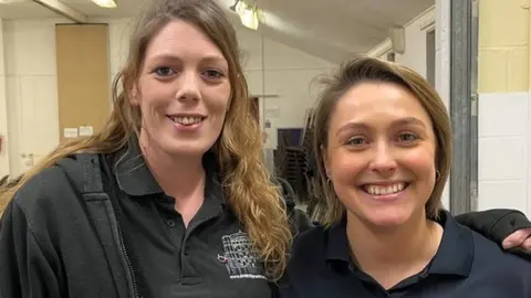Ollie Conopo/BBC Tasha Faulkner and Rachel Collings