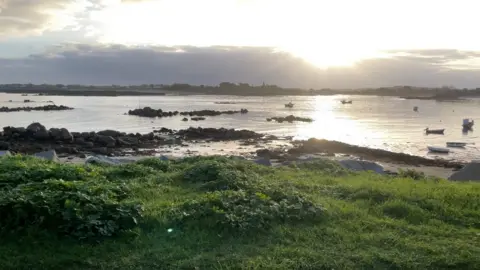 Vicky Carter BBC Coastal shot in Guernsey