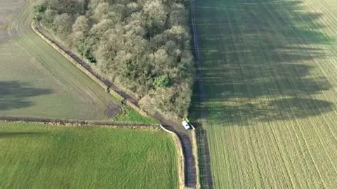 Cheshire Police Aerial shot of the murder scene