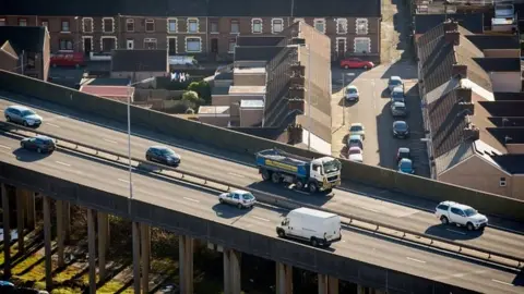 Getty Images M4 near Port Talbot