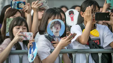 Getty Images Korean pop fans