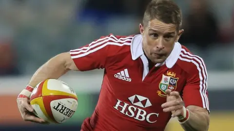 Getty Images Shane Williams playing for the British and Irish Lions in 2013