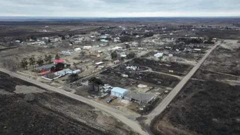 Reuters A picture of Stinnett, Texas, in the aftermath of Smokehouse Creek Fire