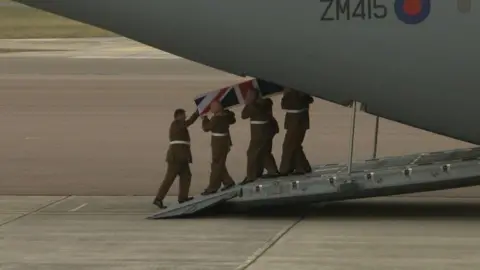 Ministry of Defence Repatriation of Capt Dean Sprouting