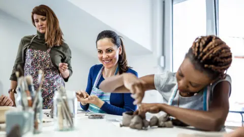 Getty Images Women in an art class