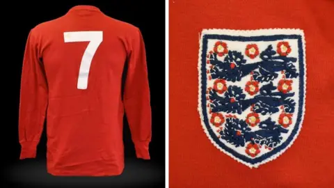 Tennants Auctioneers 1966 World Cup final shirt