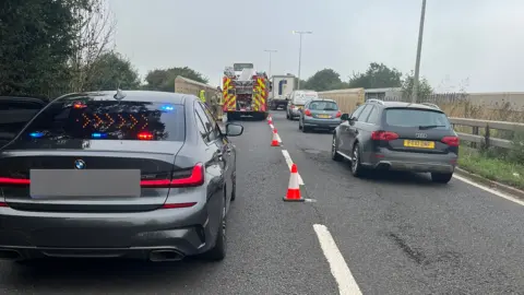 @Northants_RPT cars queuing on A45