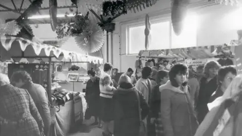 Lesley Croxford Clacton Christmas market 1982