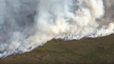 LFRS Smoke from the blaze