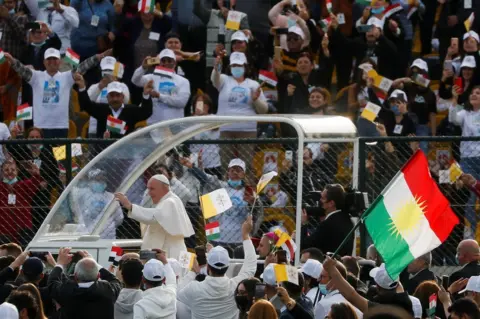 Reuters The Pope in Irbil, 7 March