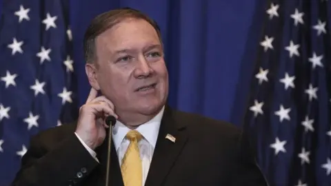 Getty Images US Secretary of State Mike Pompeo. Photo: 26 September 2019