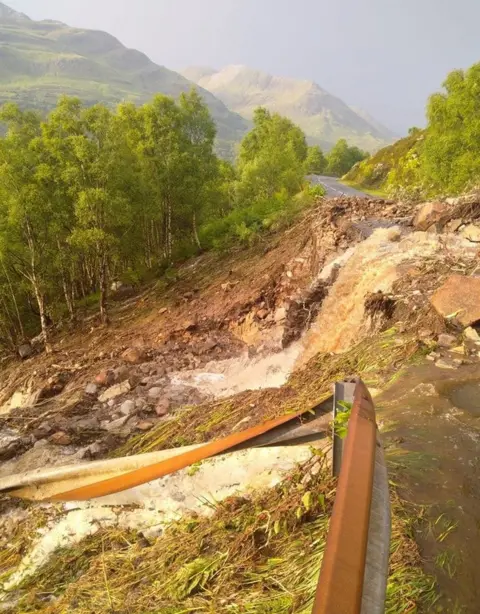 Glencoe MRT Landslide on B863