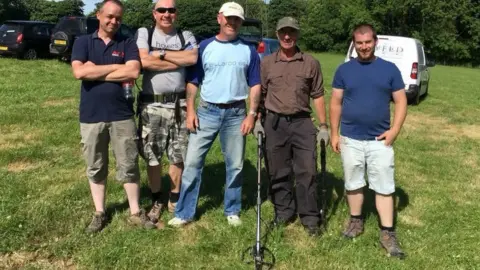 Mike Smith Photo of Mike Smith and fellow detectorists