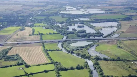 Highways England The A14 Huntingdon bypass.