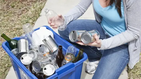 Getty Images Recycling box