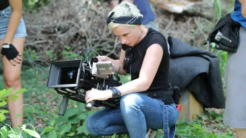 Reuters Cinematographer Halyna Hutchins is seen in this undated handout photo received by Reuters on October 23, 2021