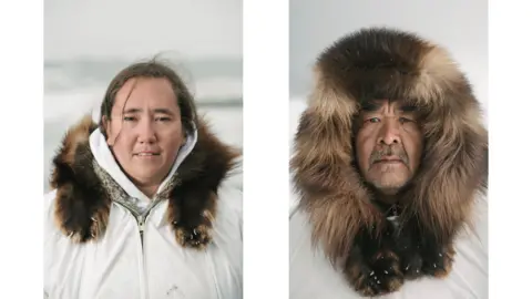 BBC Bernadette Adams and Inupiat elder Foster Simmonds has been a whaler since he was a child.