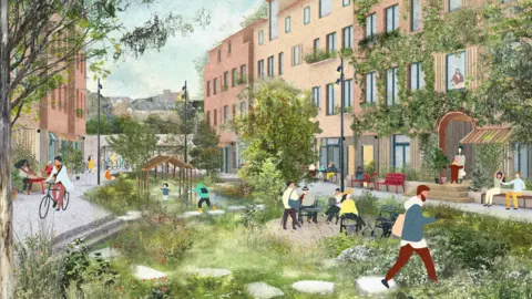 Human Nature Proposed rain garden