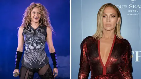 Getty Images Shakira and Jennifer Lopez