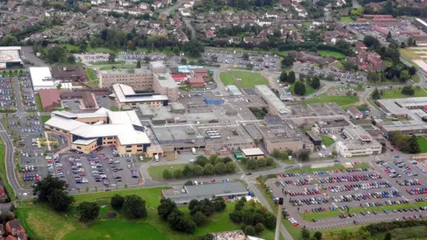 PA Aerial view of Royal Shrewsbury Hospital