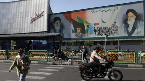 Reuters A mural in Tehran
