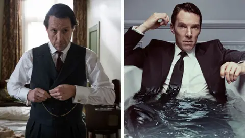 BBC/Sky Hugh Grant in A Very English Scandal and Benedict Cumberbatch in Patrick Melrose